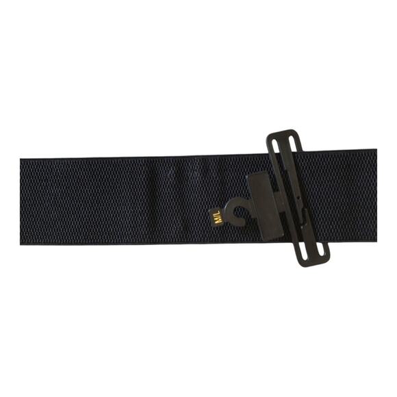 Oker NIP Women’s Blue Silver Sequin Elastic Waistband Rhinestones Buckle Belt - Picture 8 of 16